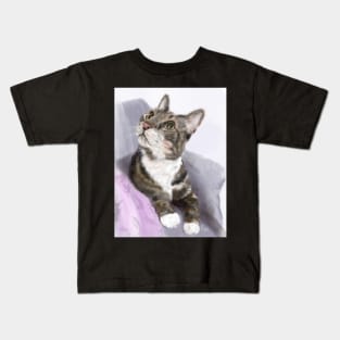 Kitty Sitting Pretty Kids T-Shirt